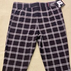 Black and White Plaid stretch pants